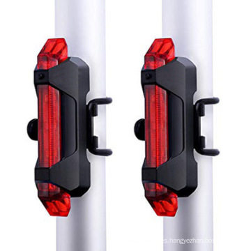 Waterproof 3 LED MTB Bike Bicycle Rear Tail Light RED Lamp USB Recharge Bicycle Lights Bicycle Accessories